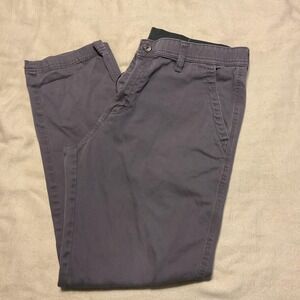 Weatherproof Chino Pants Mens (tag 36x32) Gray Stretch Utility Casual Travel